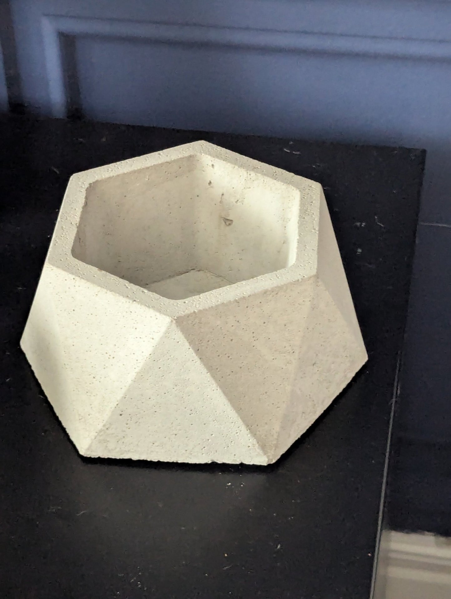 Handmade Concrete Flower Pot & Candle Holder - Industrial Home Decor - Concrete Artisan