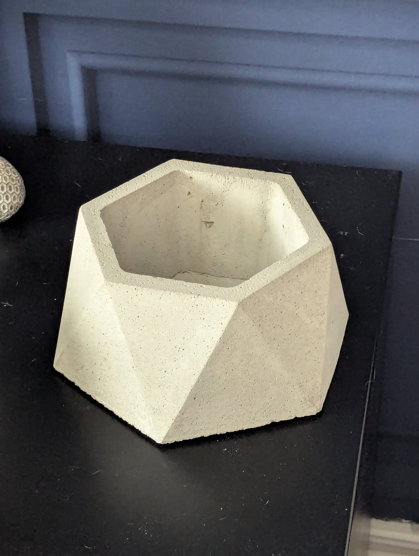 Handmade Concrete Flower Pot & Candle Holder - Industrial Home Decor - Concrete Artisan