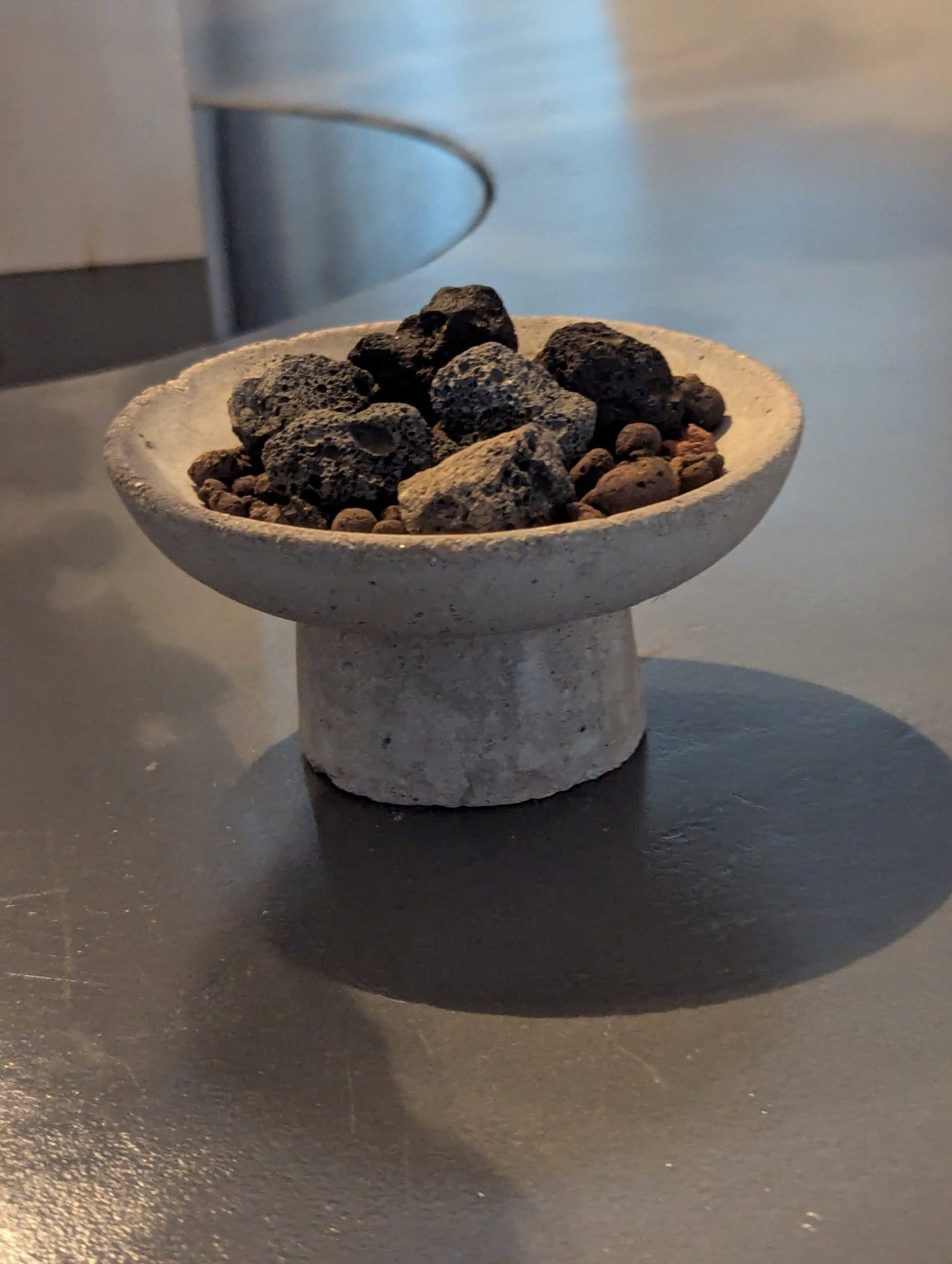 Handmade Concrete Volcanic Essential Oil Diffuser - Industrial Aromatherapy Decor - Concrete Artisan