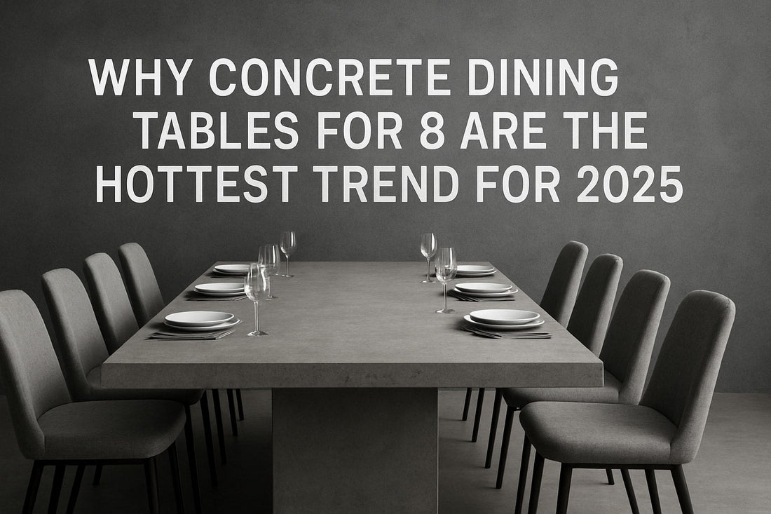 7 Best Concrete Dining Table for 8 Ideas for 2025 - Concrete Artisan