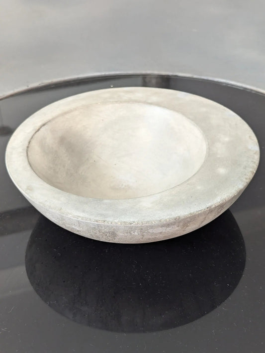 Handmade Concrete Bowl 23cm - Unique Industrial Home Decor Centrepiece - Concrete Artisan