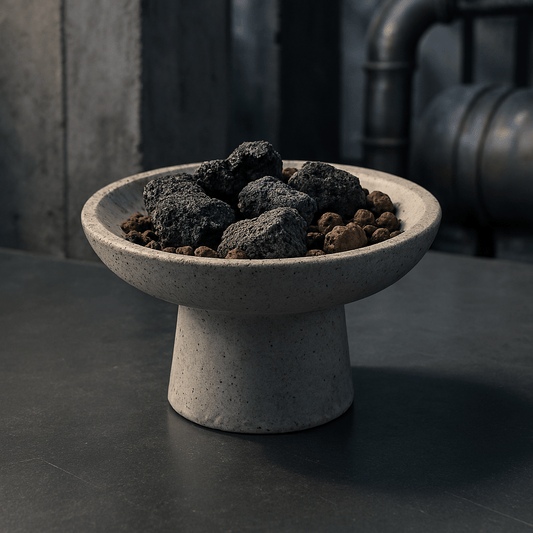 Handmade Concrete Volcanic Essential Oil Diffuser - Industrial Aromatherapy Decor - Concrete Artisan